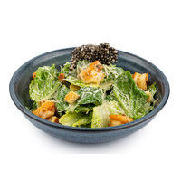 Caesar salad with tiger prawns