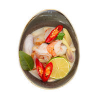 Tom Kha sriuba su tigrinėmis krevetėmis  ir Shimeji grybais